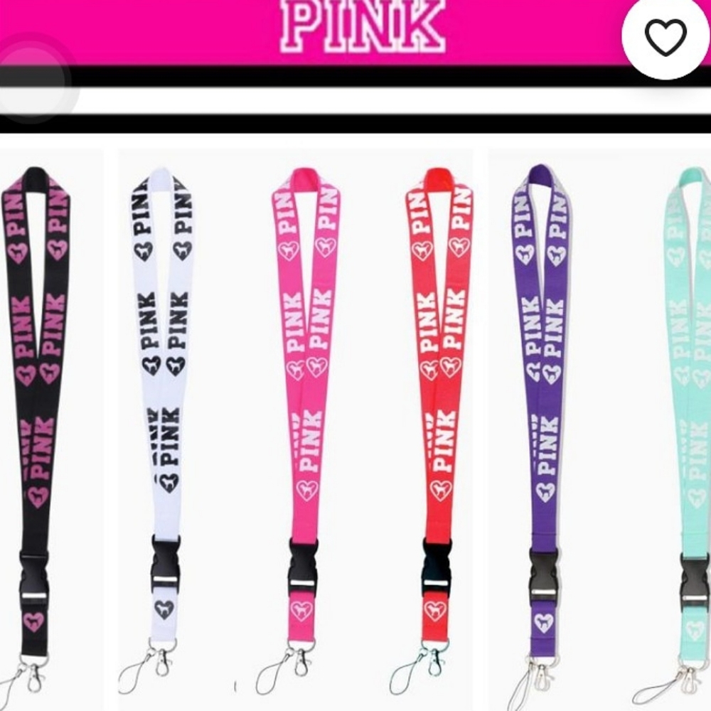 Pink lanyard (3 pack)